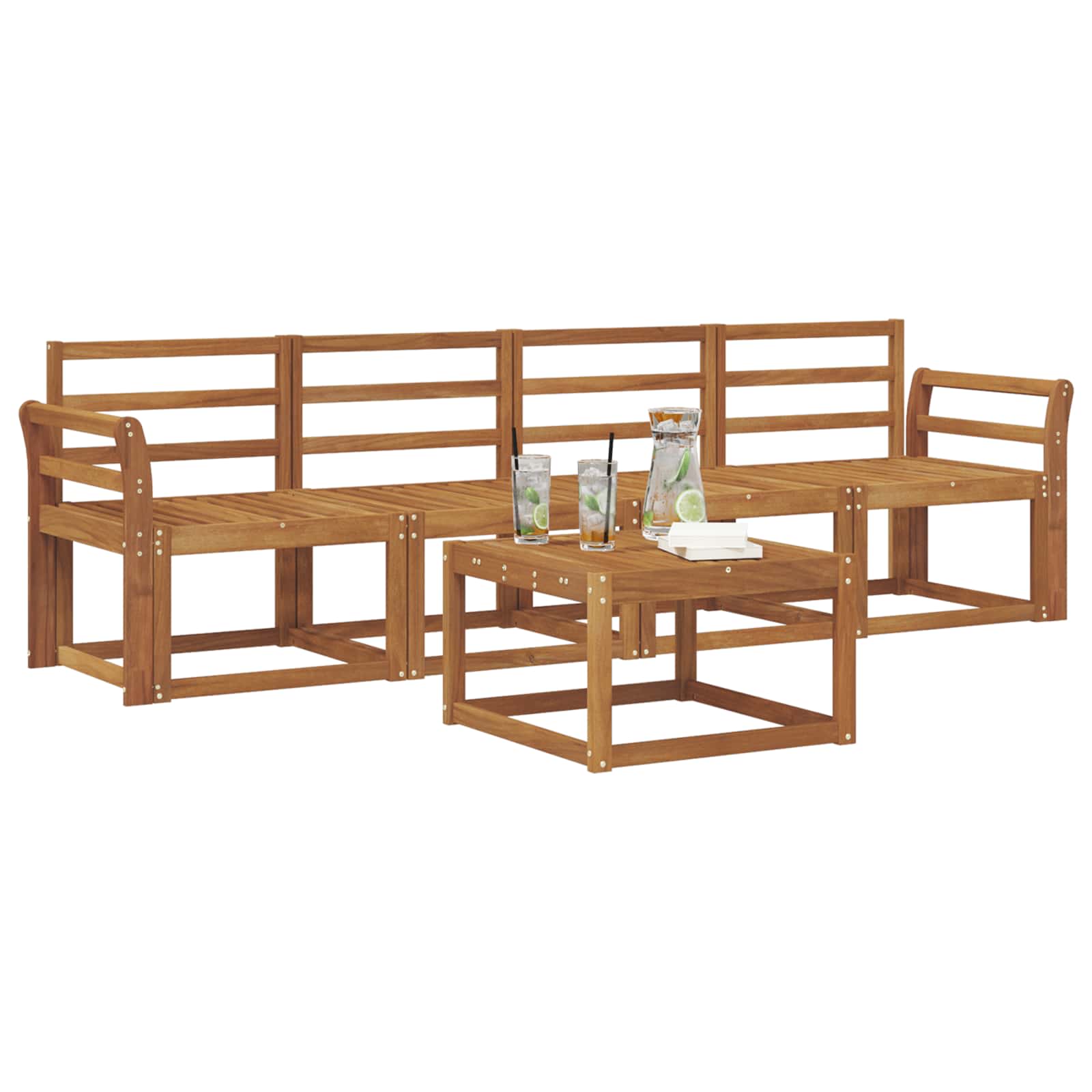 Set vanjskih sofa 5 pcs Prirodna