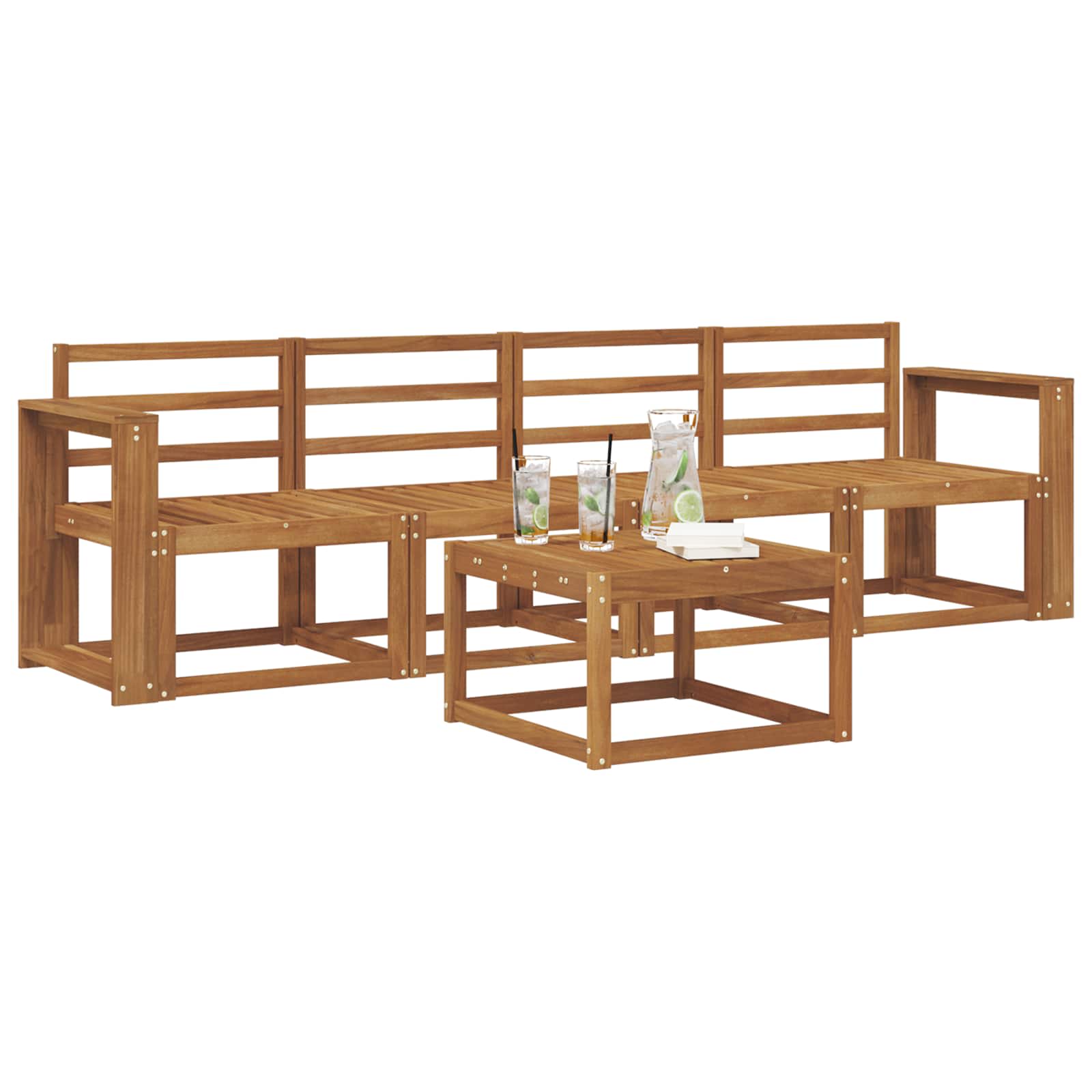 Set vanjskih sofa 5 pcs Prirodna