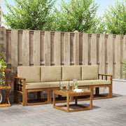 Set vanjskih sofa 5 kom. Prirodna i bež