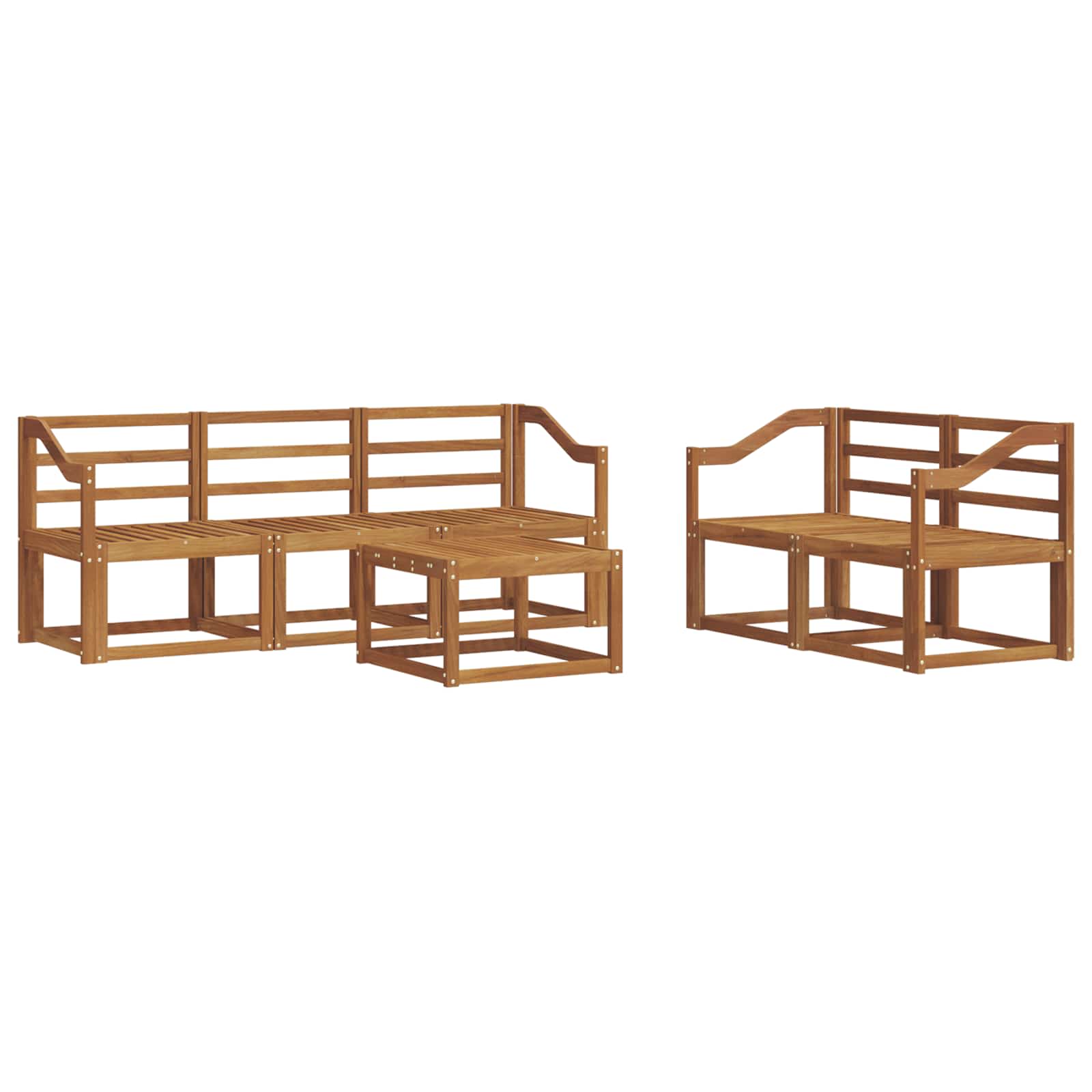 Set vanjskih sofa 6 pcs Prirodna