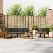 Set vanjskih sofa 7 kom. Prirodna i antracit
