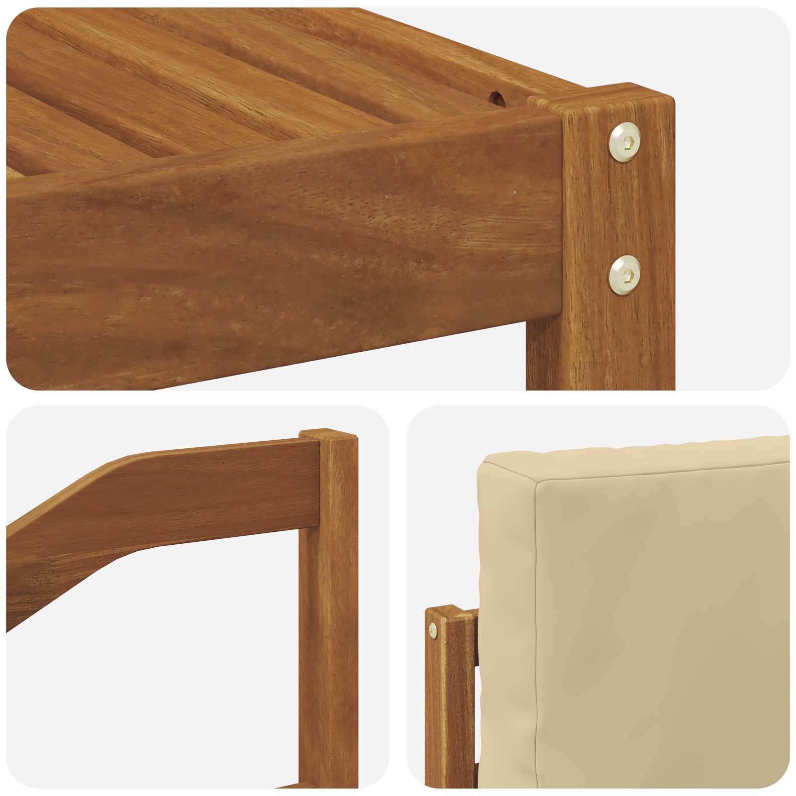 Set vanjskih sofa 8 kom. Prirodna i bež