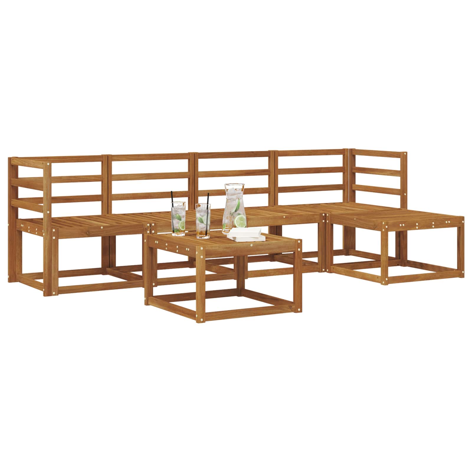Set vanjskih sofa 6 pcs Prirodna