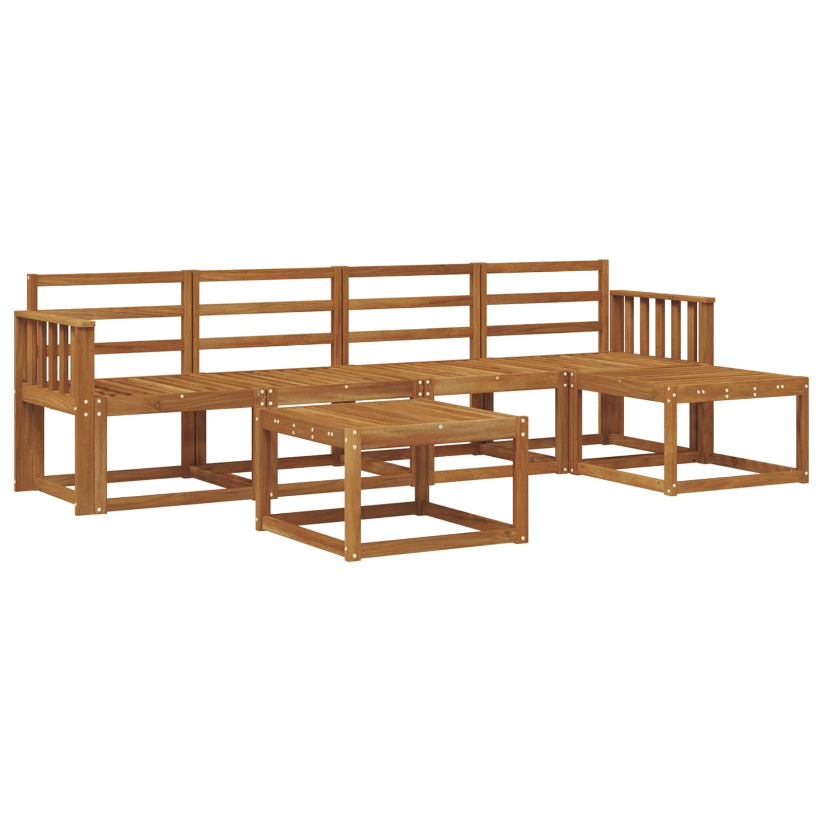 Set vanjskih sofa 6 pcs Prirodna