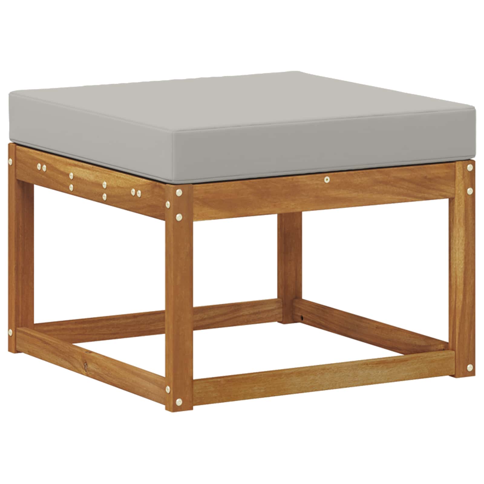 Set vanjskih sofa s jastukom 6 pcs Prirodna i svijetlo siva