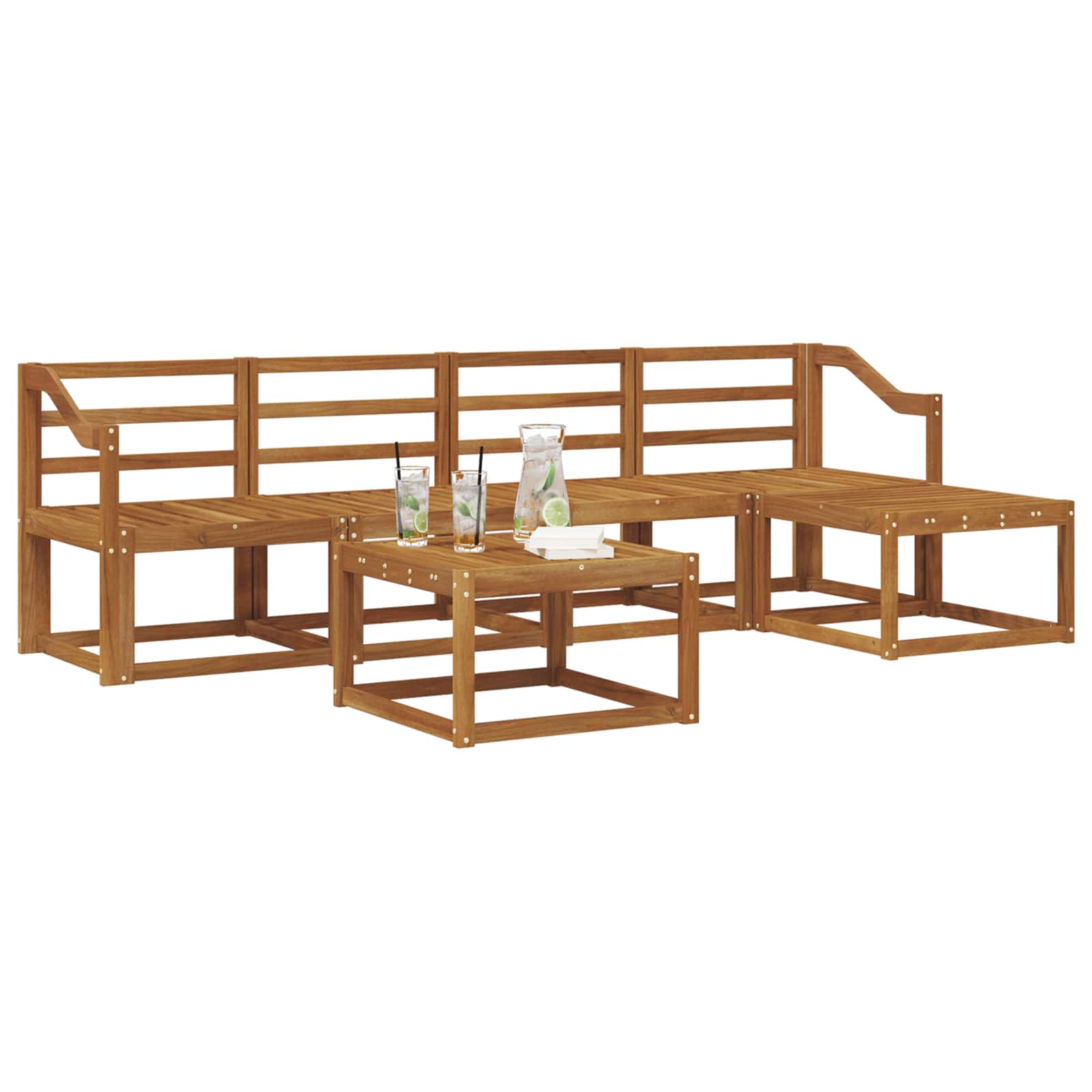 Set vanjskih sofa 6 pcs Prirodna