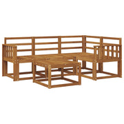 Set vanjskih sofa 5 kom. Prirodna Čvrsto drvo akacije