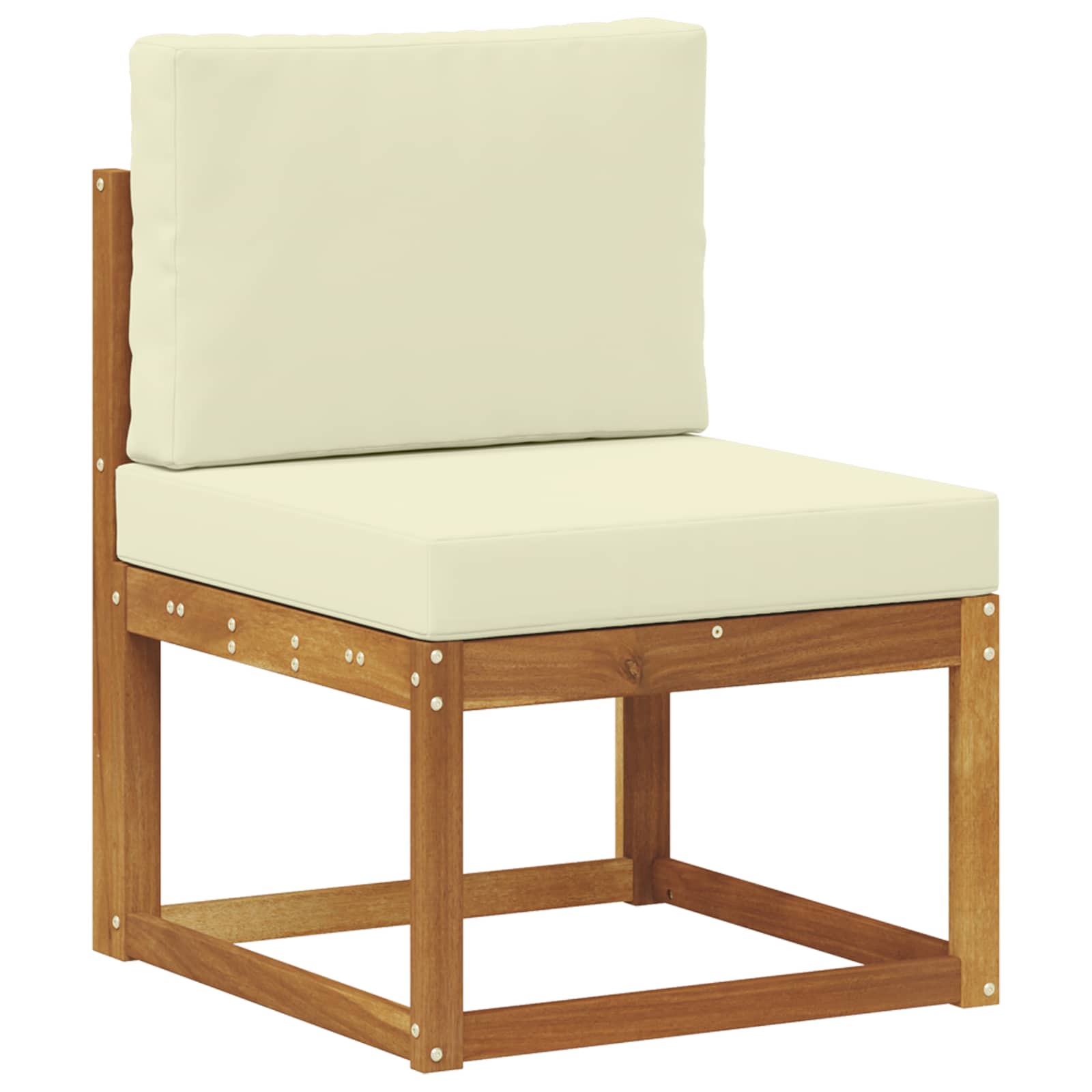 Set vanjskih sofa 6 kom. Prirodna i krem