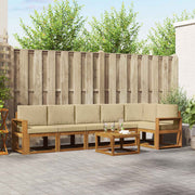 Set vanjskih sofa 7 kom. Prirodna i bež