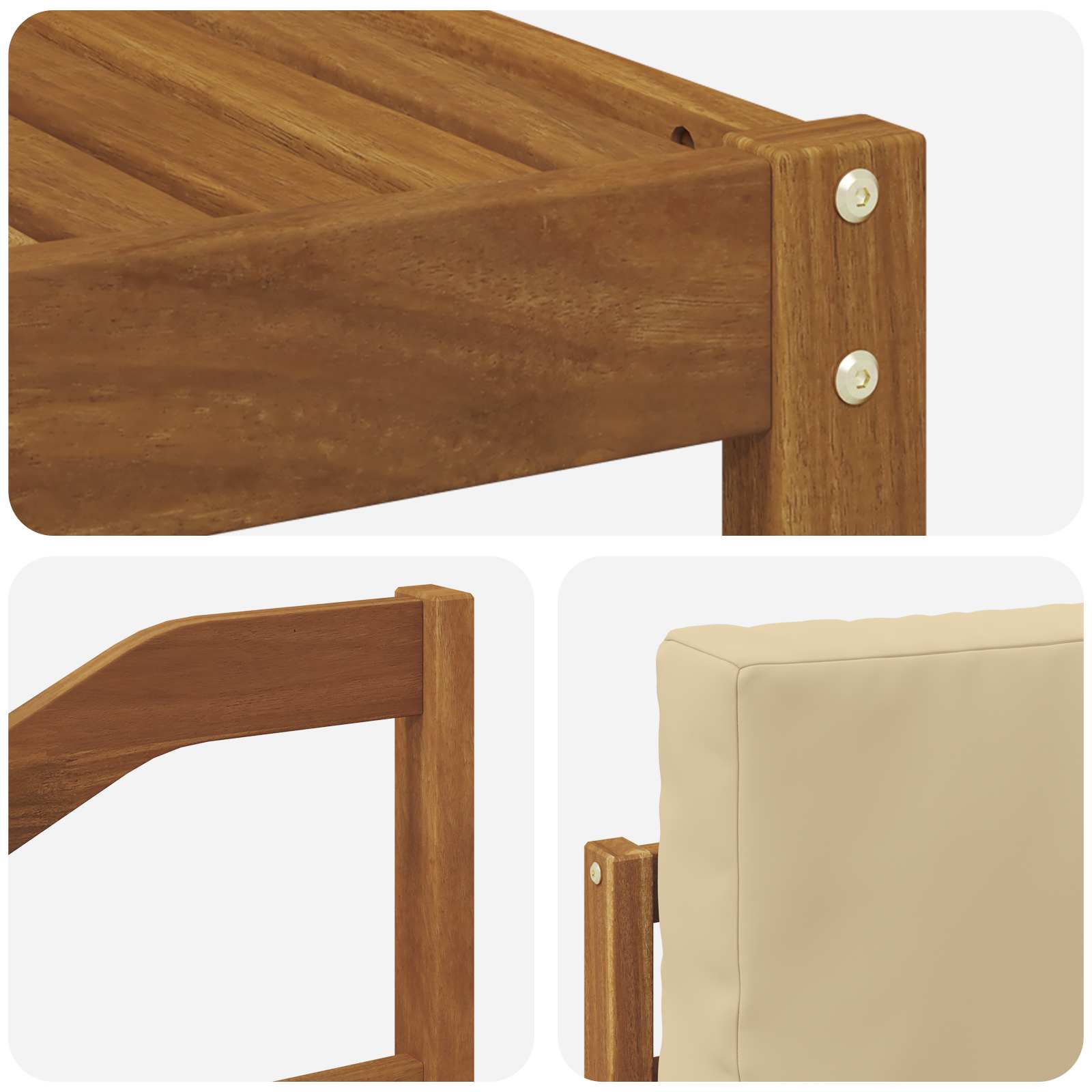 Set vanjskih sofa 7 kom. Prirodna i bež