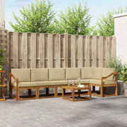 Set vanjskih sofa 7 kom. Prirodna i bež