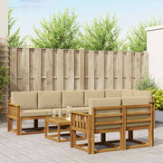 Set vanjskih sofa 9 kom. Prirodna i bež