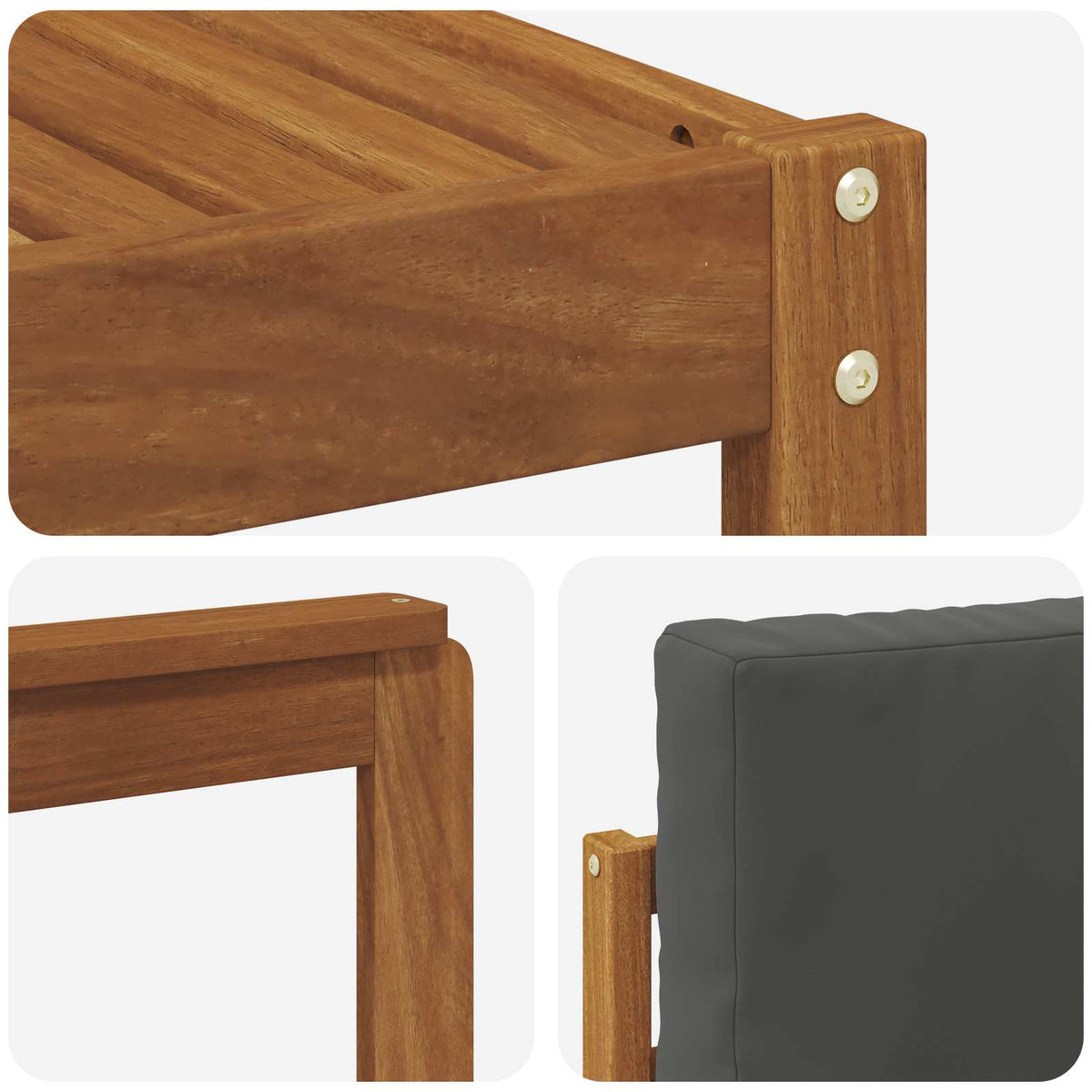 Set vanjskih sofa 7 kom. Prirodna i antracit