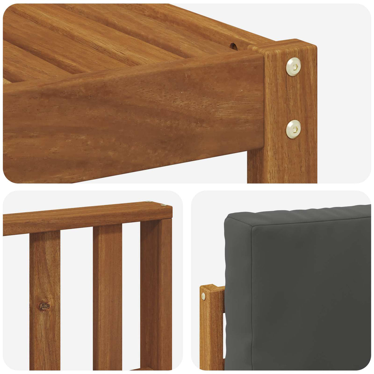 Set vanjskih sofa 7 kom. Prirodna i antracit