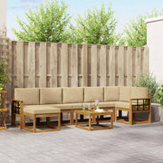 Set vanjskih sofa 8 kom. Prirodna i bež
