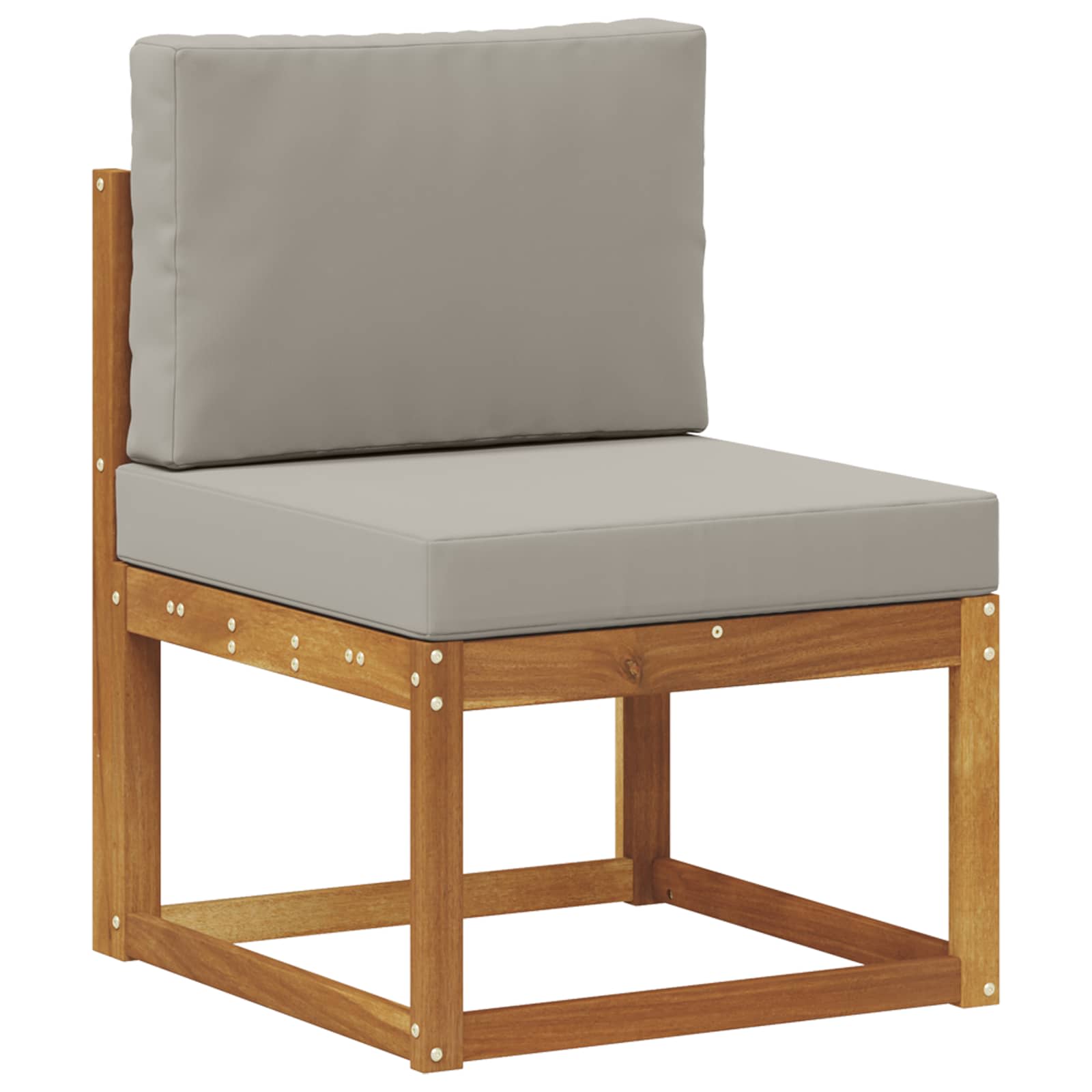 Set vanjskih sofa 9 kom. Prirodna i svijetlo siva