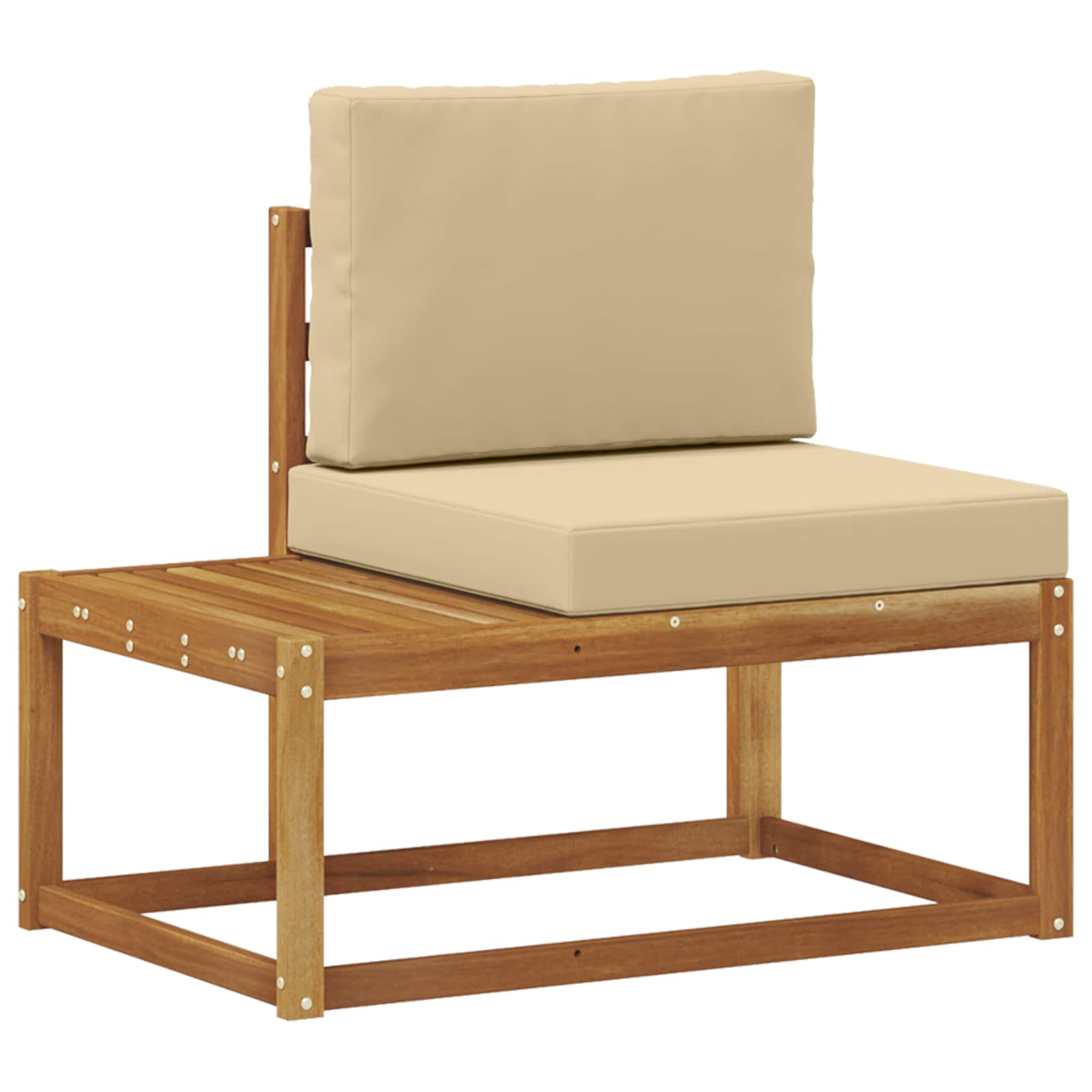 Set vanjskih sofa s jastukom 2 pcs Prirodna