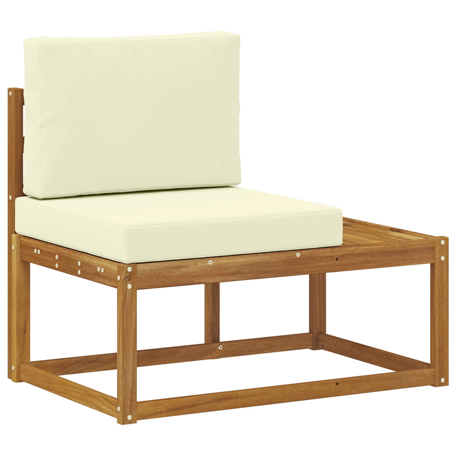 Set vanjskih sofa s jastukom 4 Komad Prirodna i krem