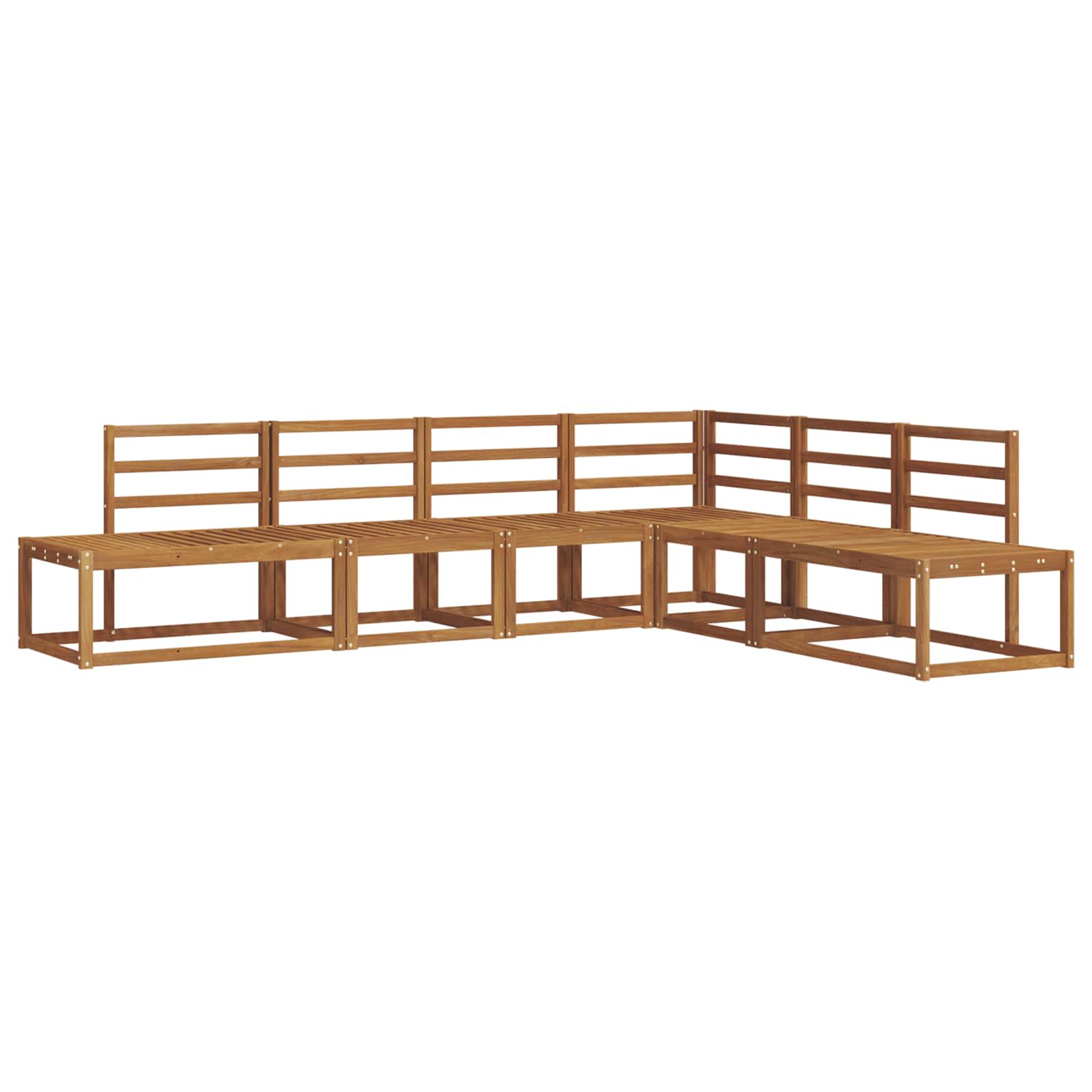 Set vanjskih sofa 6 Komad Prirodna Čvrsto drvo akacije