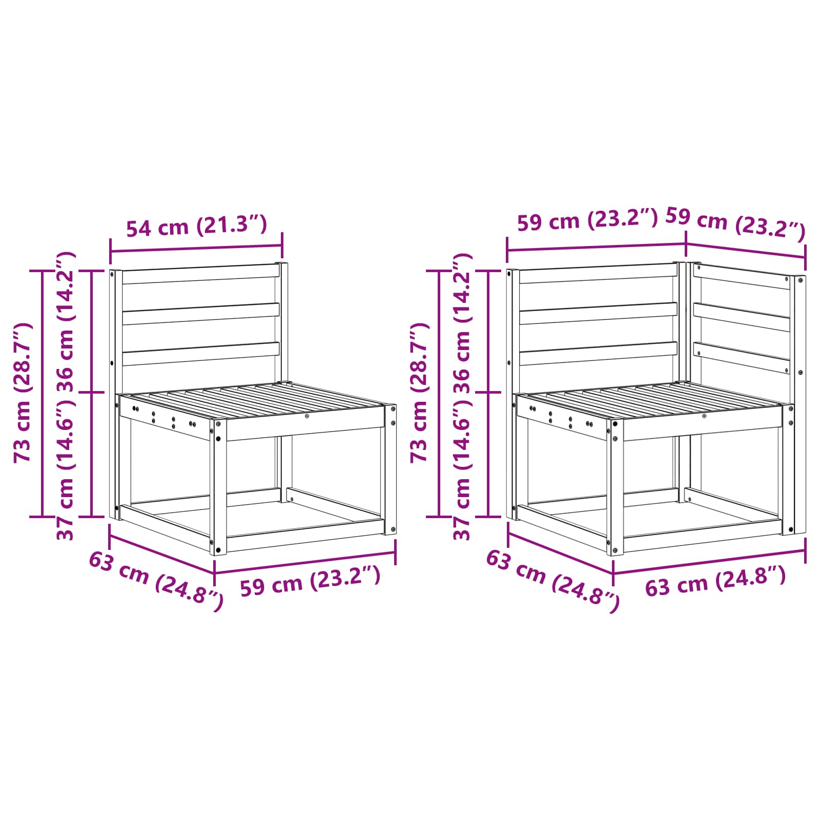 Set vanjskih sofa 9 pcs Prirodna Čvrsto drvo akacije