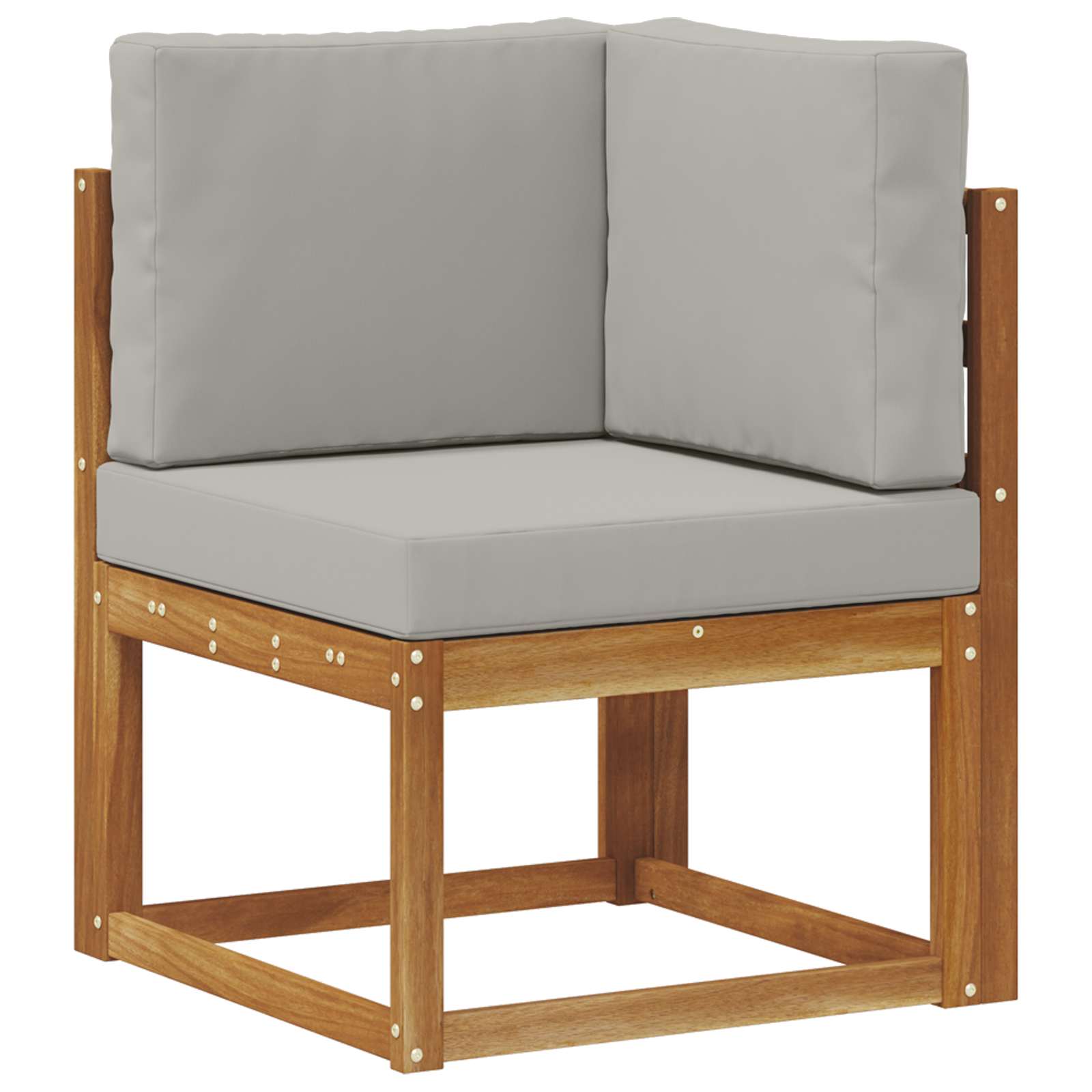 Set vanjskih sofa 10 kom. Prirodna i svijetlo siva