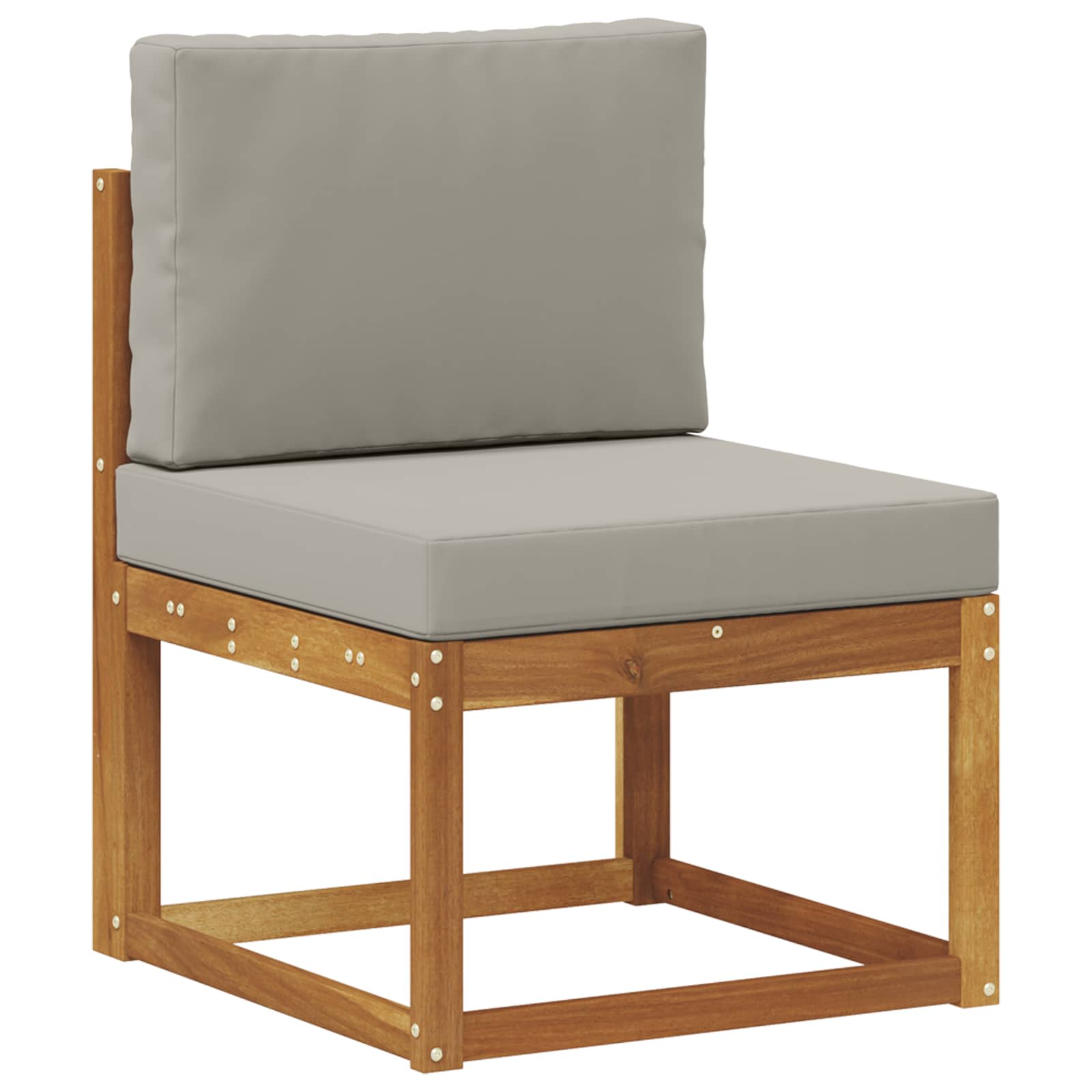 Set vanjskih sofa 10 kom. Prirodna i svijetlo siva
