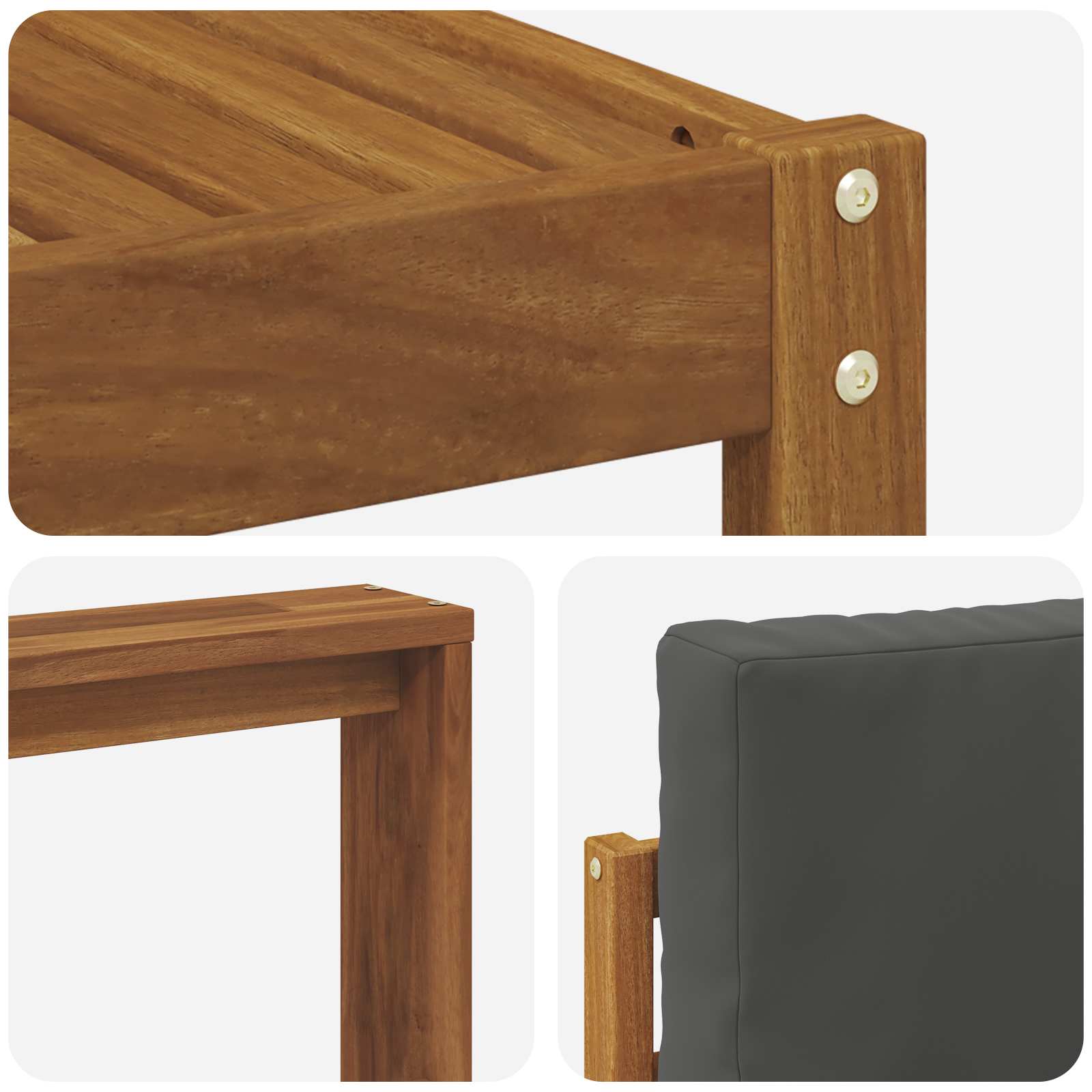 Set vanjskih sofa 10 kom. Prirodna i antracit