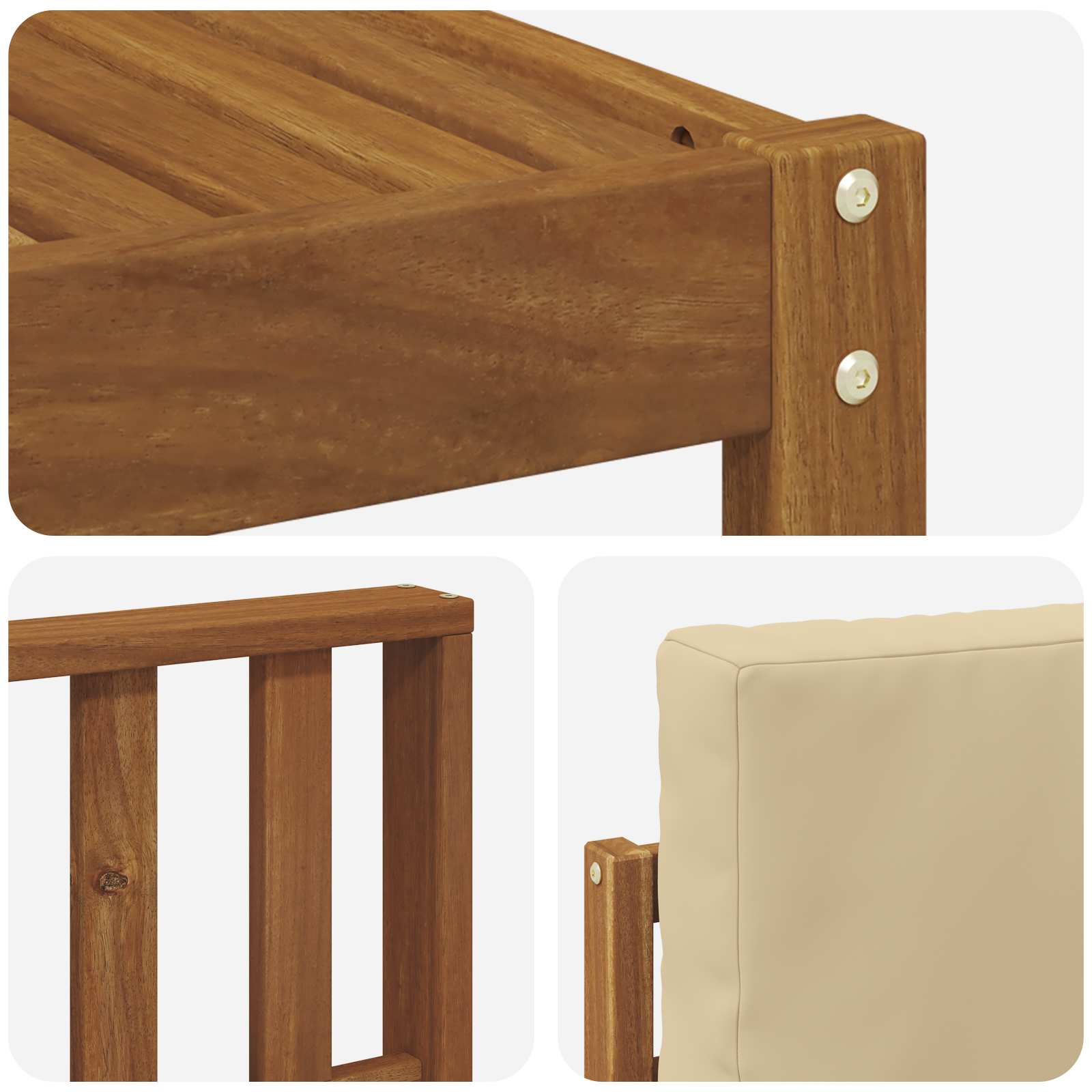 Set vanjskih sofa 11 kom. Prirodna i bež