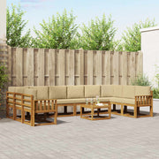 Set vanjskih sofa 11 kom. Prirodna i bež