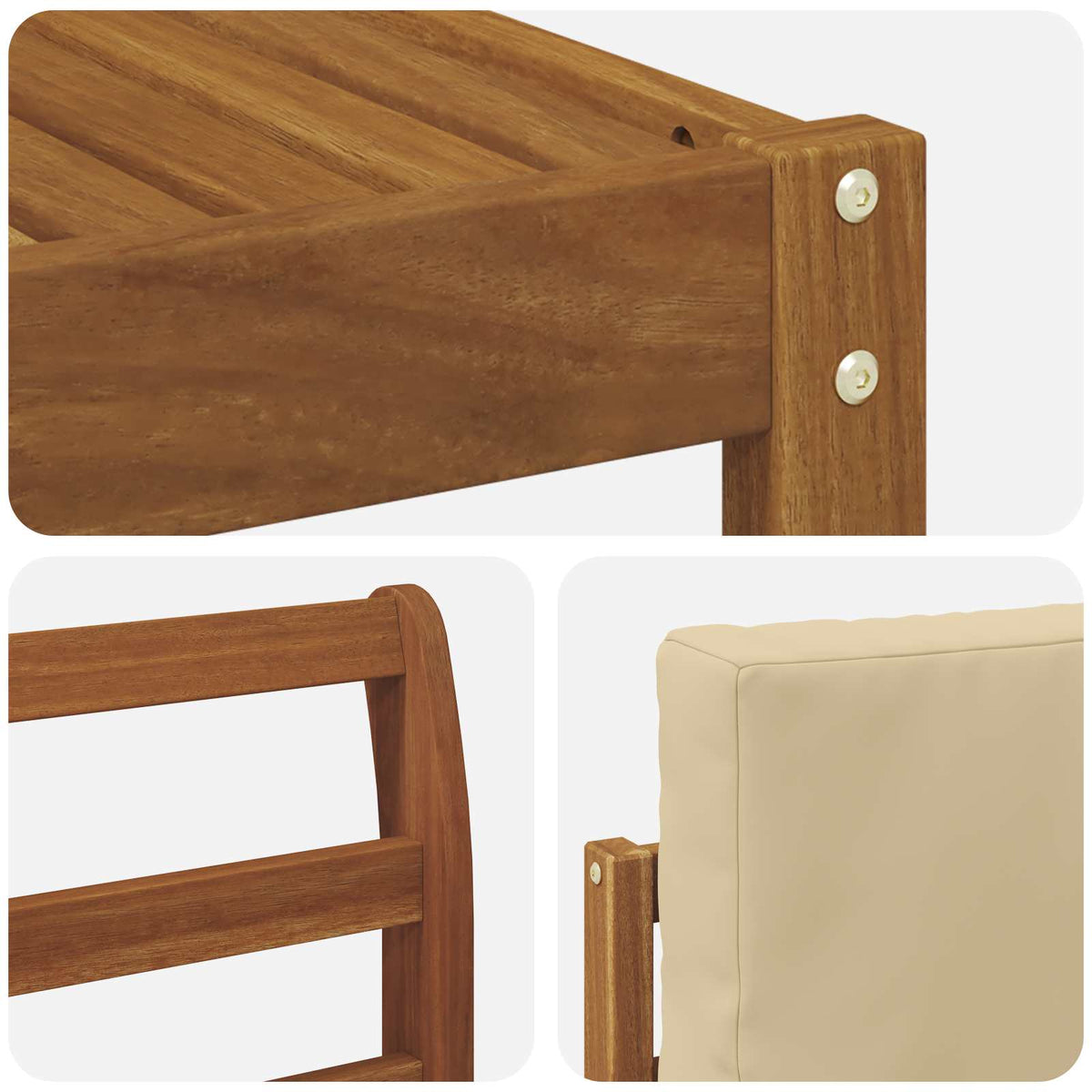 Set vanjskih sofa 11 kom. Prirodna i bež