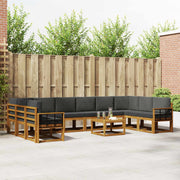 Set vanjskih sofa 11 kom. Prirodna i antracit