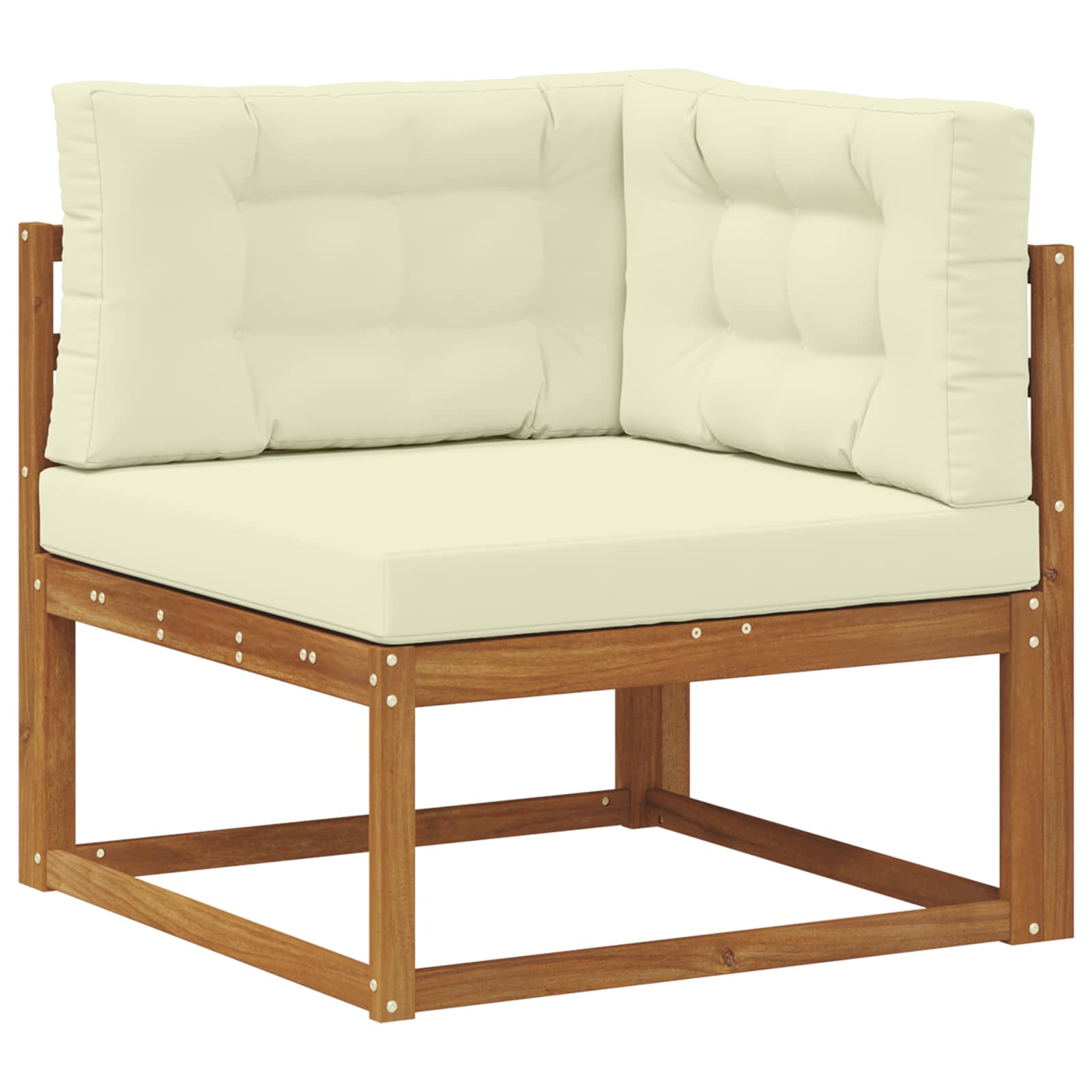Set vanjskih sofa s jastukom 4 pcs Prirodna i krem