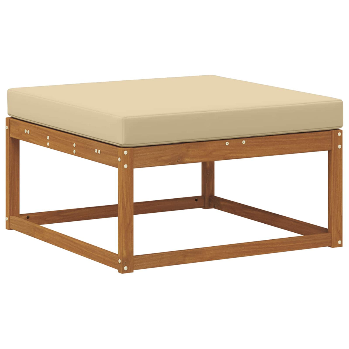 Set vanjskih sofa 6 kom. Prirodna i bež Smeđa 327 x 168,5 x 73 cm