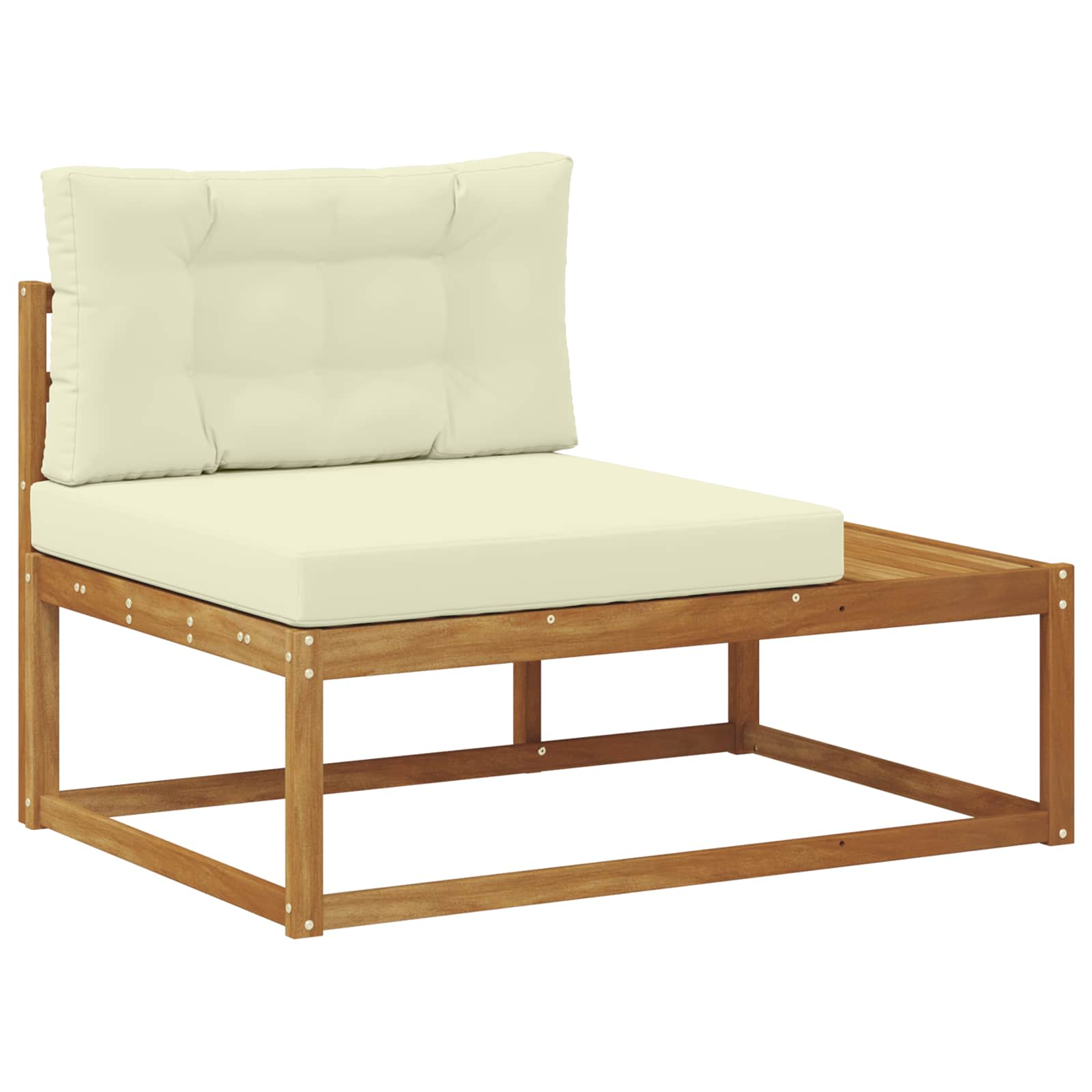 Set vanjskih sofa s jastukom Prirodna i krem