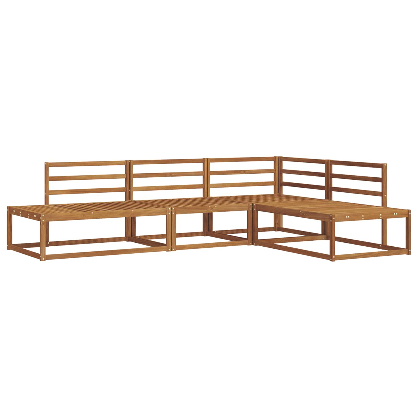 Set vanjskih sofa Prirodna Čvrsto drvo akacije