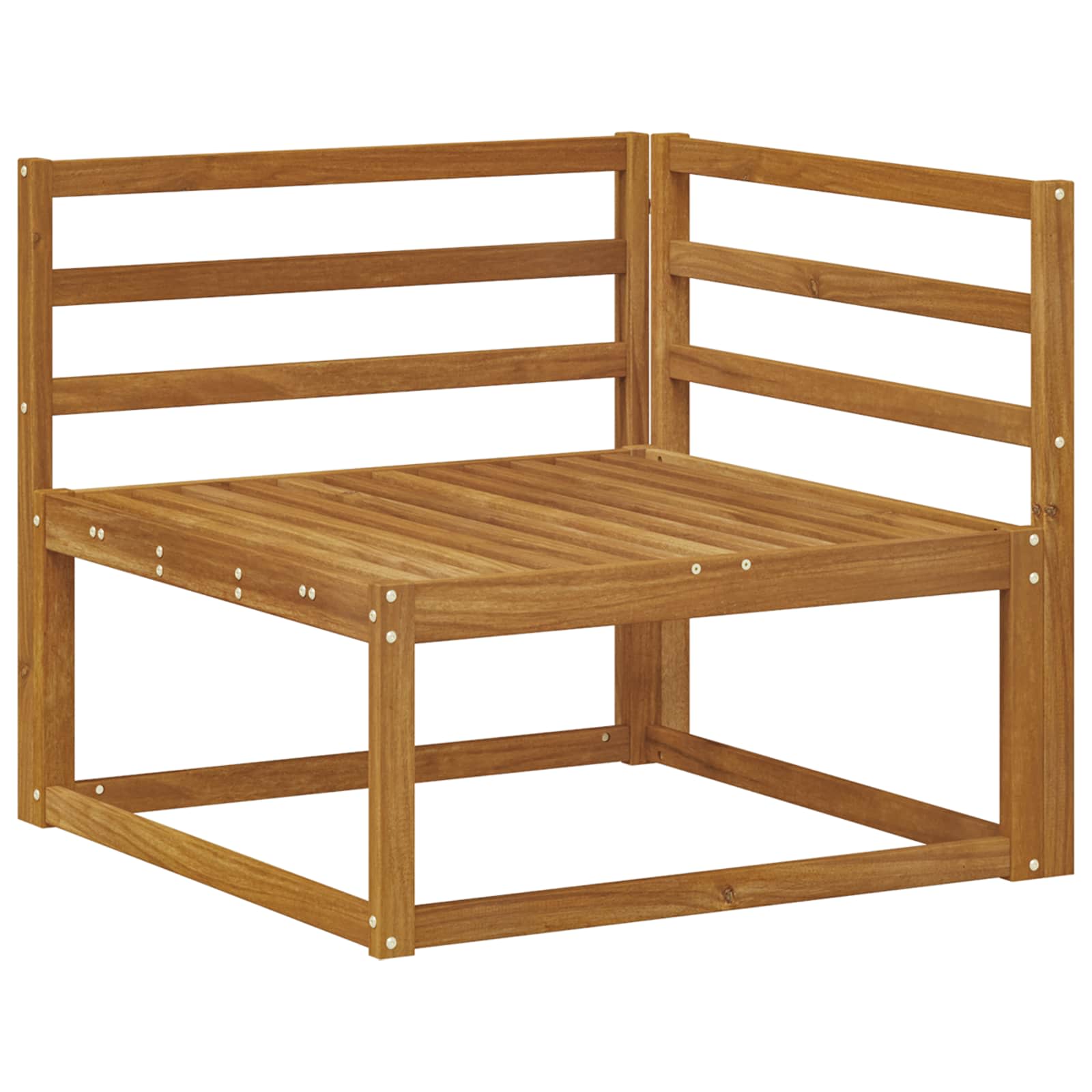 Set vanjskih sofa 10 pcs Prirodna Čvrsto drvo akacije