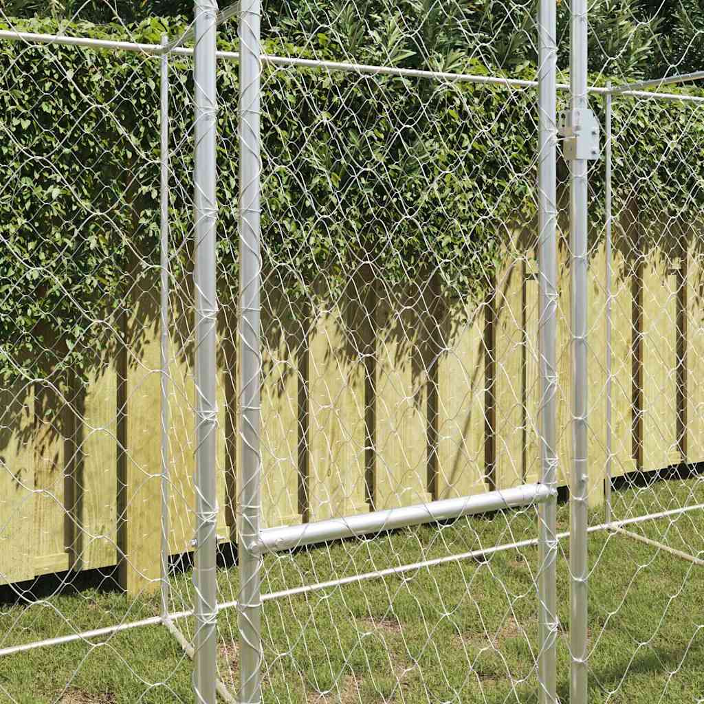 Kavez za pse Srebrno 800 x 200 x 200 cm Cinkani čelik