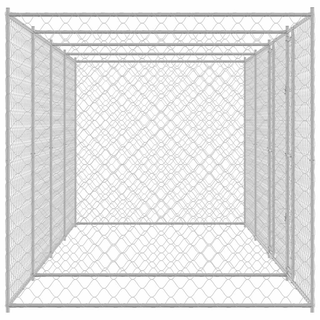 Kavez za pse Srebrno 600 x 200 x 200 cm Cinkani čelik