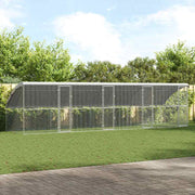 Kavez za piliće 4 pcs Srebrno 800 x 200 x 200 cm Cinkani čelik