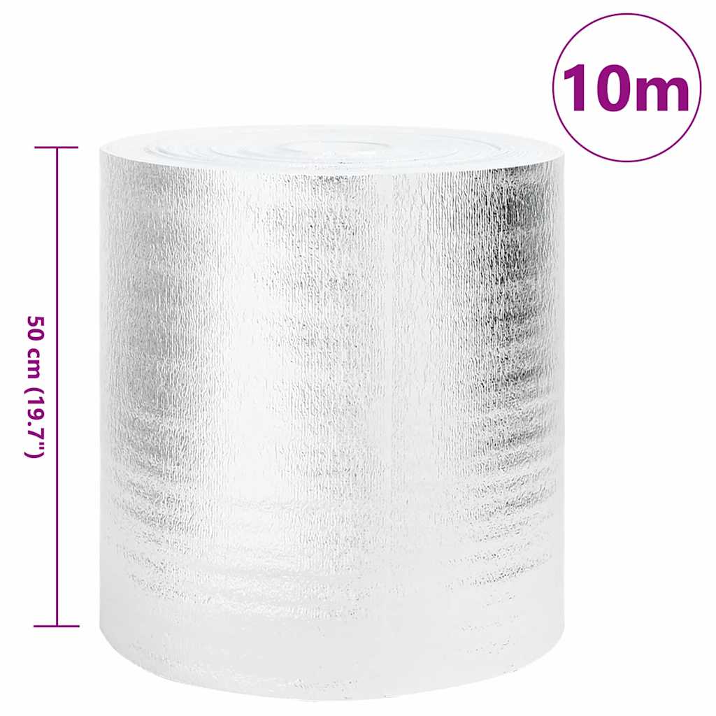 Reflektor topline za radijator Srebrno 10 x 0,5 m Polietilen