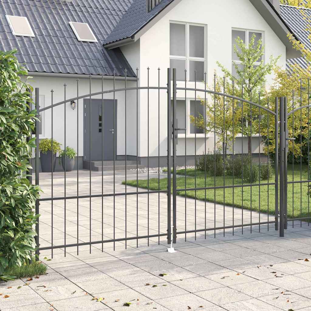 Dvoja vrata Woerden Siva 299,5 x 224,5 cm Čelik