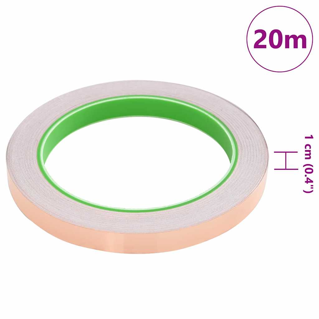 Bakarna traka za zaštitu od puževa 6 pcs Bakar 10 mm x 20 m