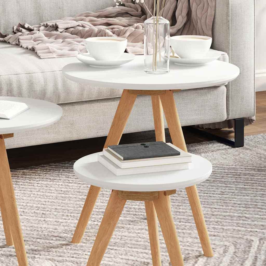 Kava Stol 3 pcs Smeđa Masivni drvo orah