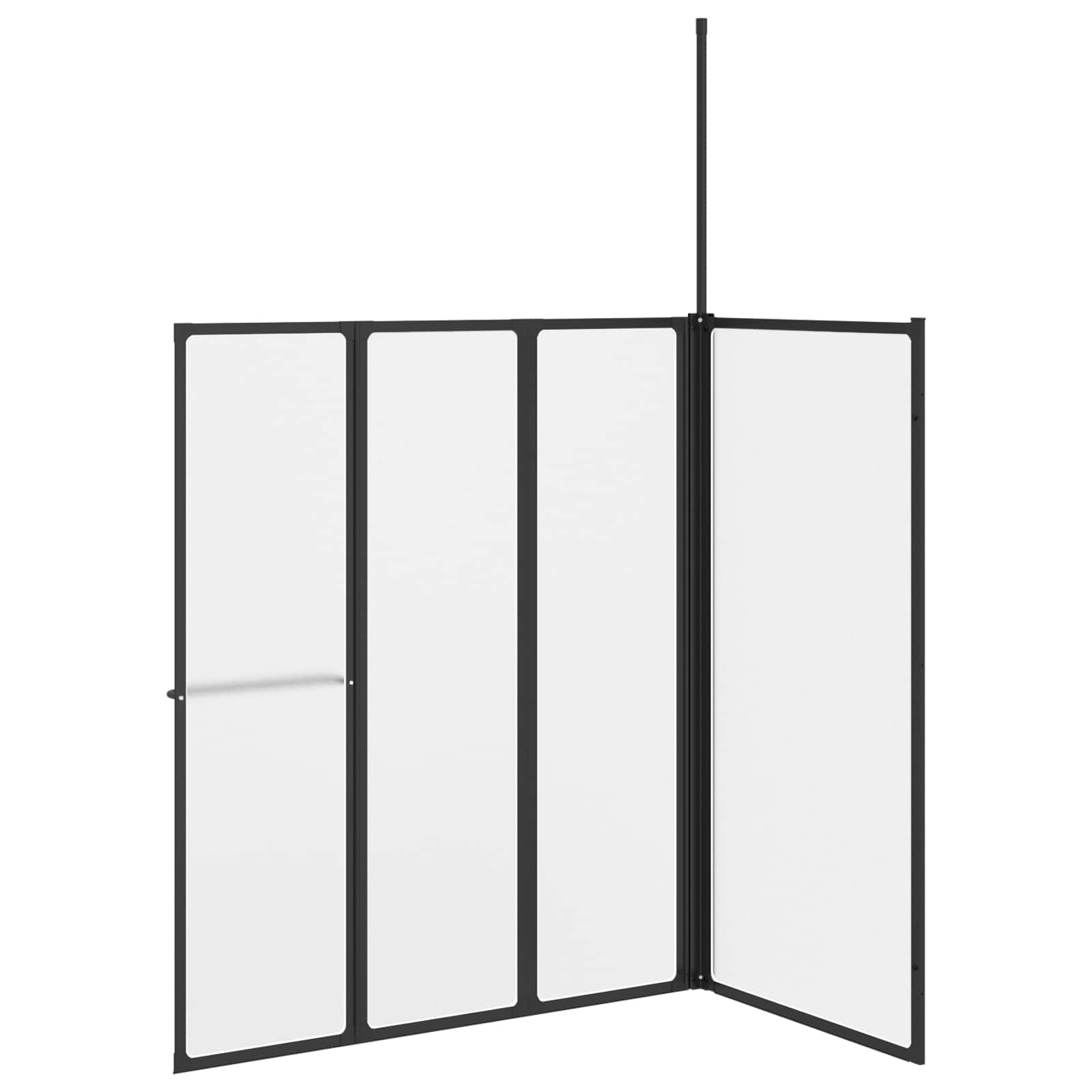 Tuš paravan Bijelo 120 x 70 x 137 cm Aluminij