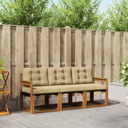 Set vanjskih sofa 3 kom. Prirodna i bež