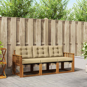 Set vanjskih sofa 3 kom. Prirodna i bež