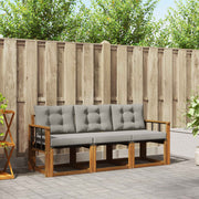 Set vanjskih sofa 3 kom. Prirodna i svijetlo siva