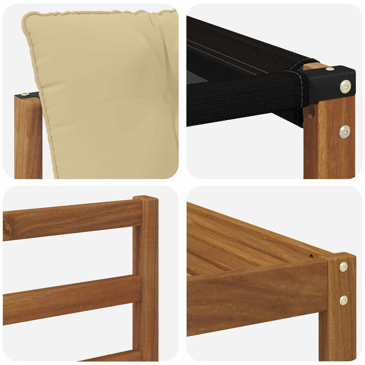 Set vanjskih sofa 5 kom. Prirodna i bež