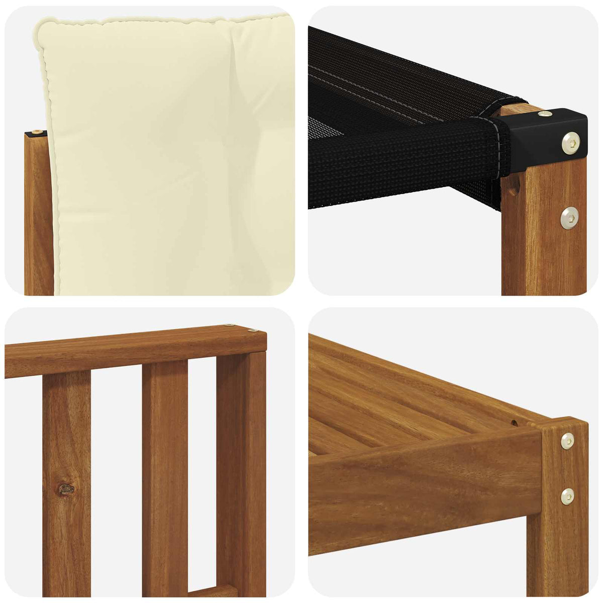 Set vanjskih sofa 5 kom. Prirodna i krem