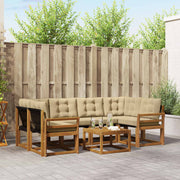 Set vanjskih sofa 7 kom. Prirodna i bež